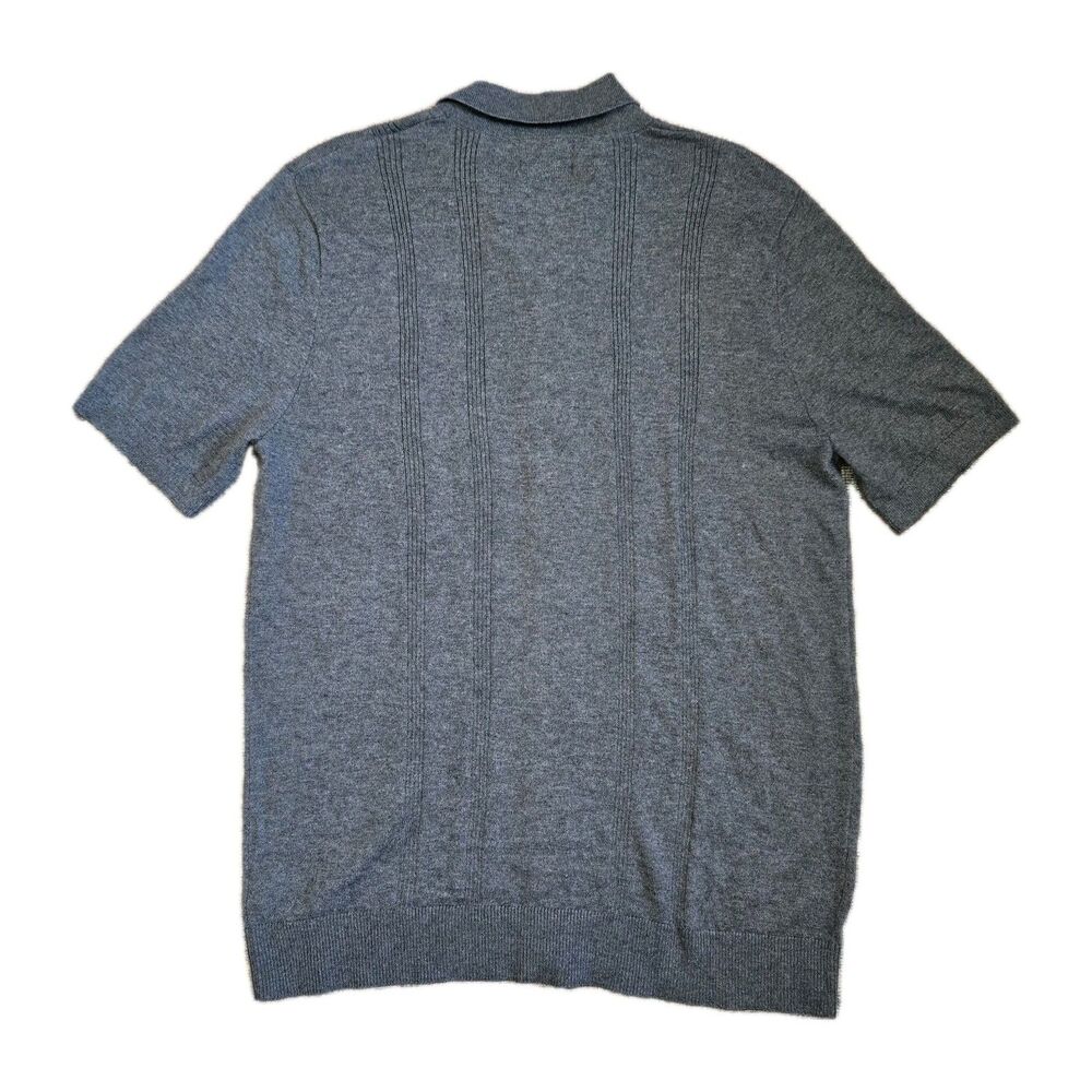 Goodfellow & Co Gray Knit Button Cardigan Sweater Short Sleeve Collared S NWT - Picture 2 of 9